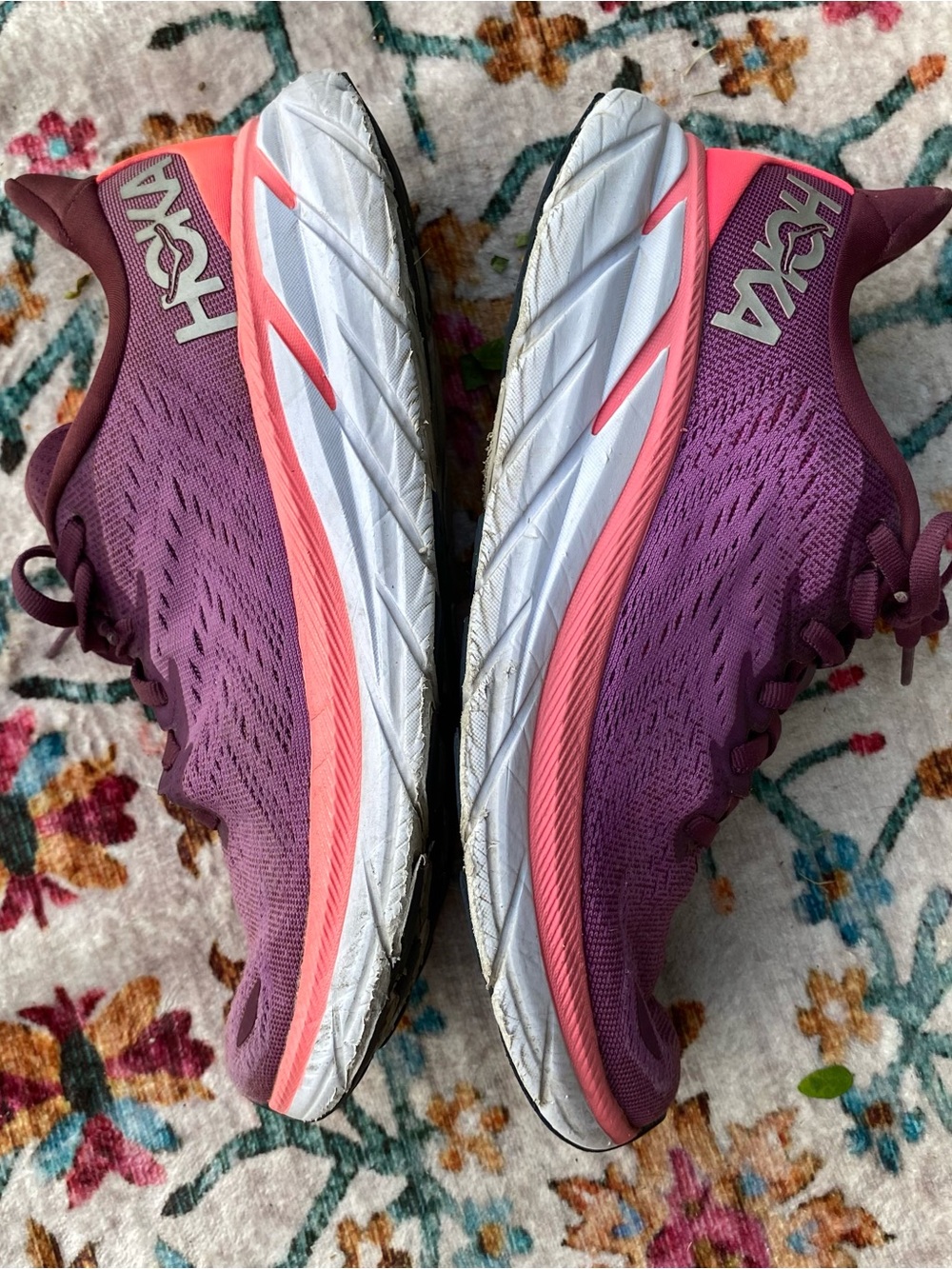 HOKA Women's Running Shoe - Pink/Purple sz7 - Picture 1 of 8
